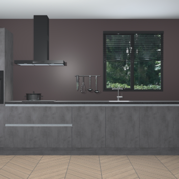 Beton Antraciet greeploze keuken Quito 96841