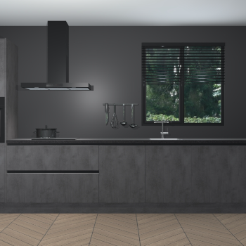 Beton Antraciet greeploze keuken Quito 96844