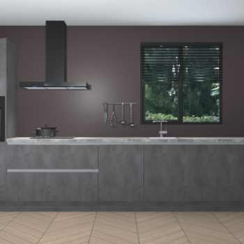 Beton Antraciet greeploze keuken Quito 96858