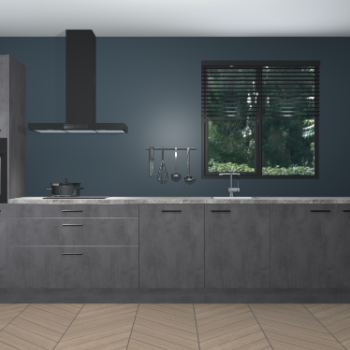 Beton Antraciet keuken Quito 96859