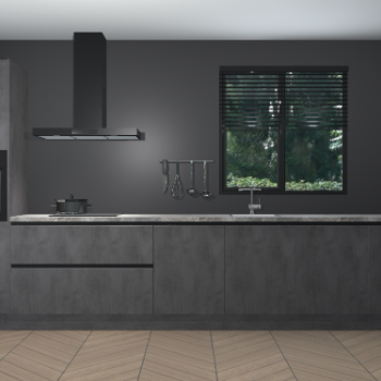 Beton Antraciet greeploze keuken Quito 96862