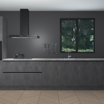 Beton Antraciet greeploze keuken Quito 96880