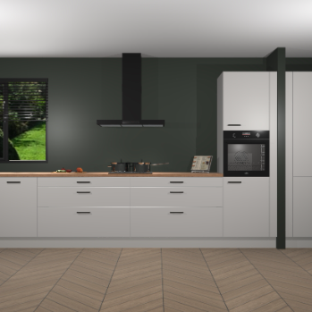 Zijdegrijze keuken Angola 97794