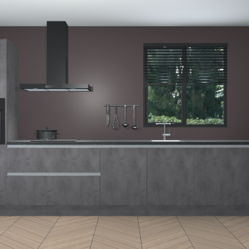 Beton Antraciet greeploze keuken Quito 96891