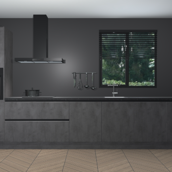 Beton Antraciet greeploze keuken Quito 96894