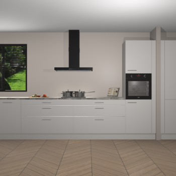 Zijdegrijze keuken Angola 97808