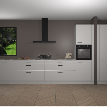 Zijdegrijze keuken Angola 97811