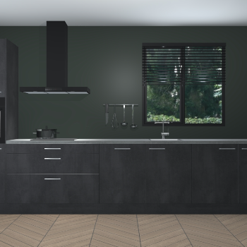 Beton Zwarte keuken Quito 96902