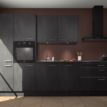 Beton Zwarte keuken Selfoss 98395