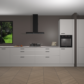 Zijdegrijze keuken Angola 97817