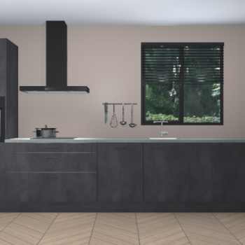 Beton Zwarte keuken Quito 96906