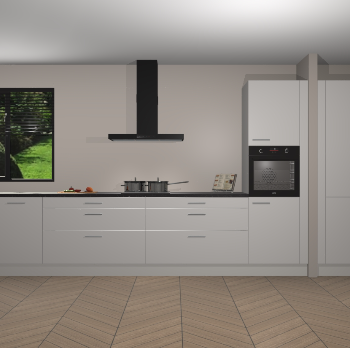 Zijdegrijze keuken Angola 97820