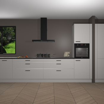 Zijdegrijze keuken Angola 97823