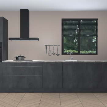 Beton Zwarte keuken Quito 96949