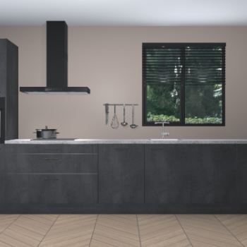 Beton Zwarte keuken Quito 96955