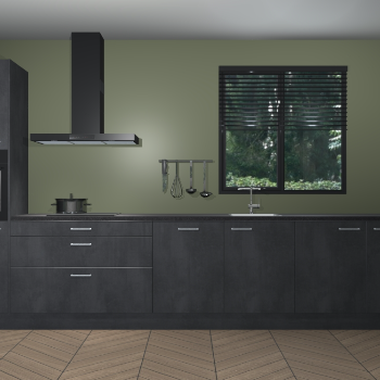 Beton Zwarte keuken Quito 96910