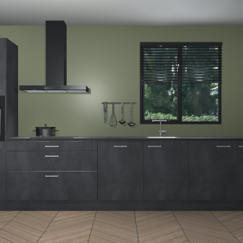 Beton Zwarte keuken Quito 96988