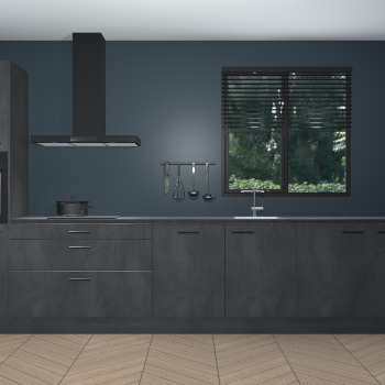 Beton Zwarte keuken Quito 96991