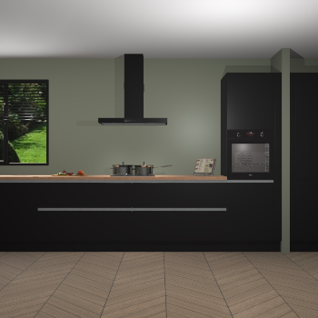 Zwarte greeploze keuken Angola 97954