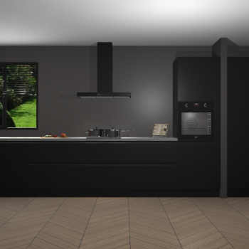 Zwarte greeploze keuken Angola 97963