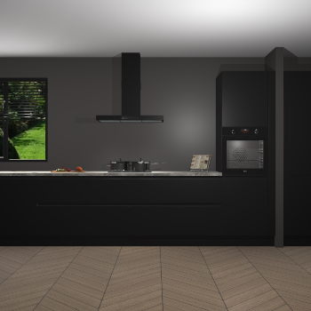 Zwarte greeploze keuken Angola 97975