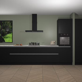 Zwarte greeploze keuken Angola 97978