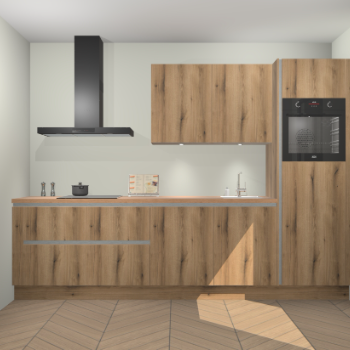 Goud Eiken greeploze keuken Havana 98594