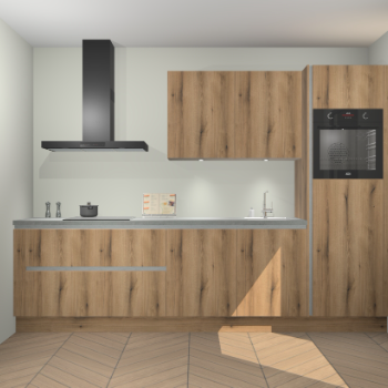 Goud Eiken greeploze keuken Havana 98618