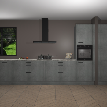Beton Parelgrijs keuken Angola 98009
