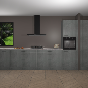 Beton Parelgrijs keuken Angola 98015