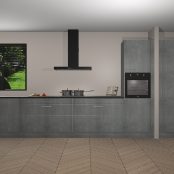 Beton Parelgrijs keuken Angola 98018