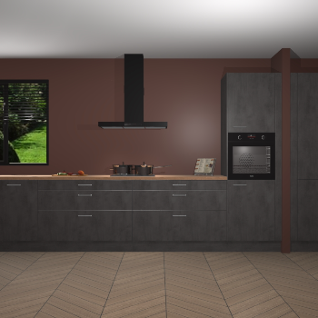 Beton Antraciet keuken Angola 98025