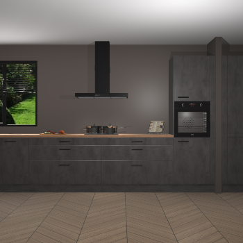 Beton Antraciet keuken Angola 98027