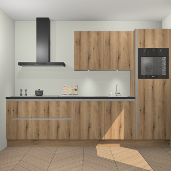 Goud Eiken greeploze keuken Havana 98630