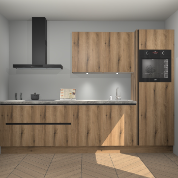 Goud Eiken greeploze keuken Havana 98659