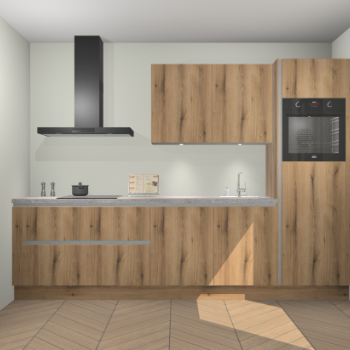 Goud Eiken greeploze keuken Havana 98663