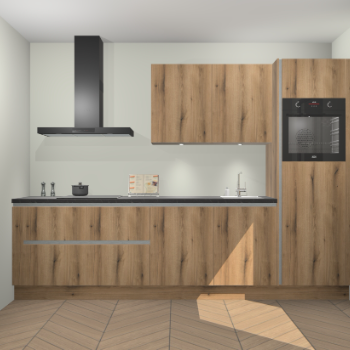 Goud Eiken greeploze keuken Havana 98676