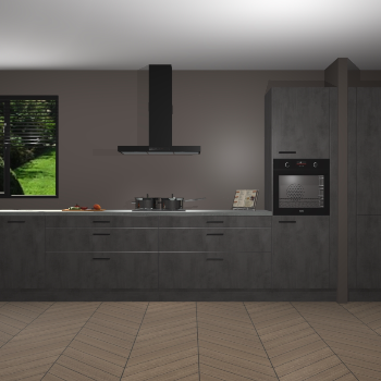 Beton Antraciet keuken Angola 98033