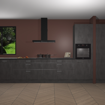 Beton Antraciet keuken Angola 98037