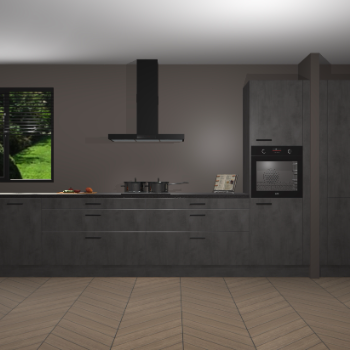 Beton Antraciet keuken Angola 98039