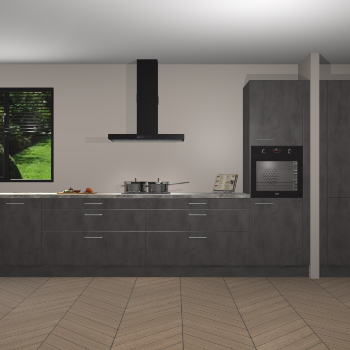 Beton Antraciet keuken Angola 98042