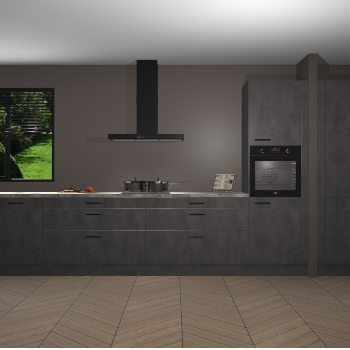 Beton Antraciet keuken Angola 98045