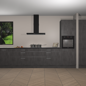 Beton Antraciet keuken Angola 98054