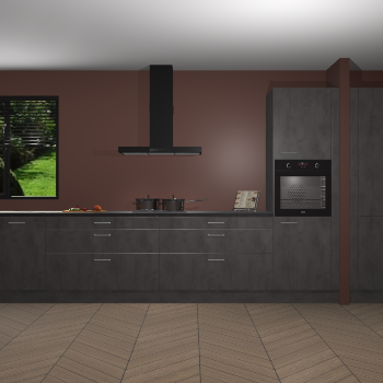 Beton Antraciet keuken Angola 98055