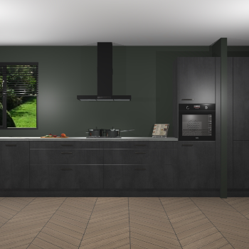 Beton Zwarte keuken Angola 98071