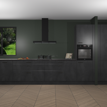 Beton Zwarte keuken Angola 98077