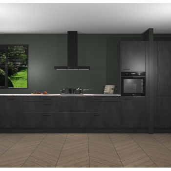 Beton Zwarte keuken Angola 98089