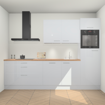 Sneeuwwitte hoogglans keuken Havana 98804