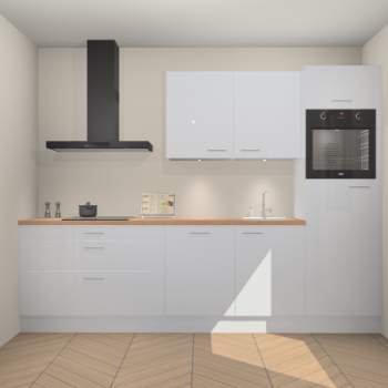 Sneeuwwitte hoogglans keuken Havana 98805