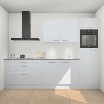 Sneeuwwitte hoogglans keuken Havana 98819